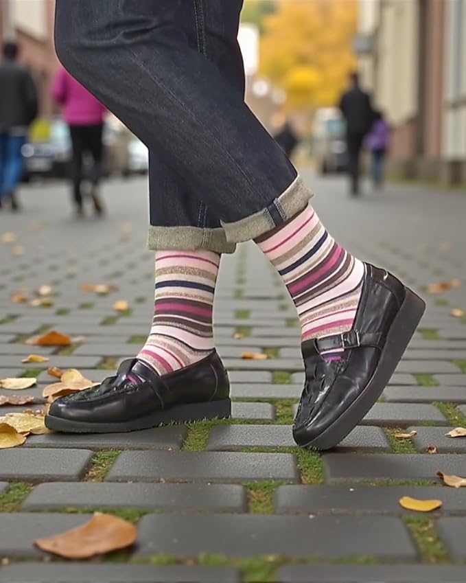 ja vie 綿混着圧ハイソックス