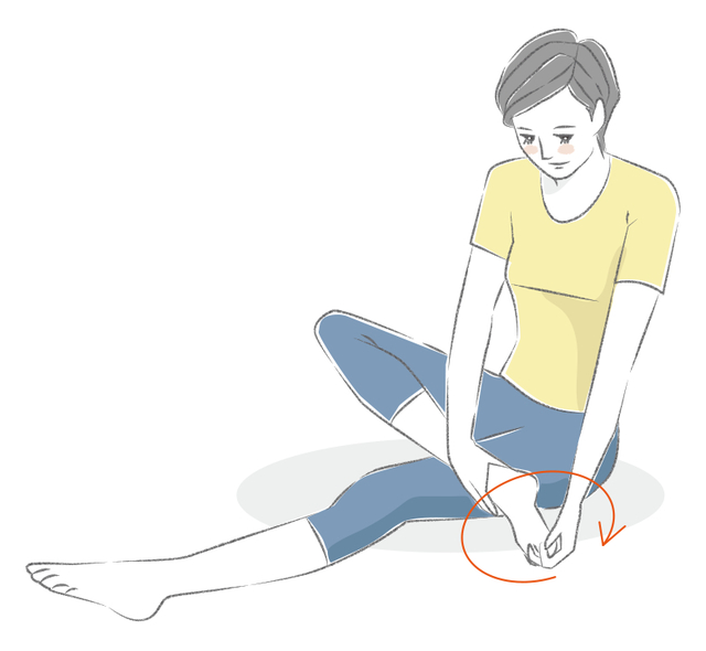 足首ぐるぐる回し