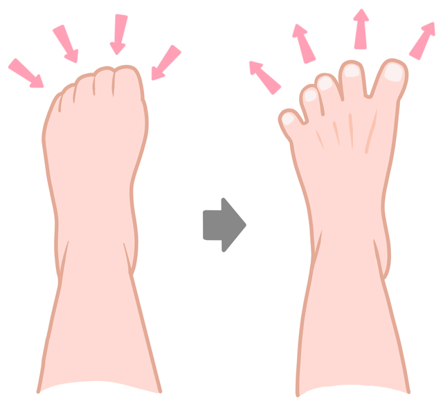 足指のグーパー運動