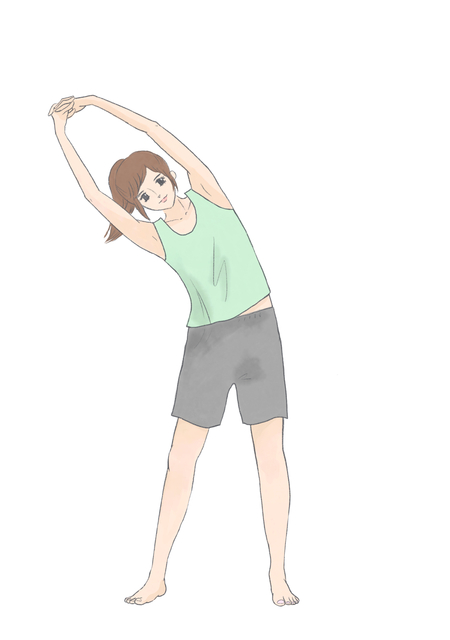体側ストレッチ