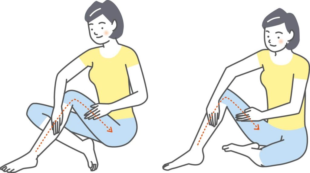 太ももほぐしマッサージ内もも