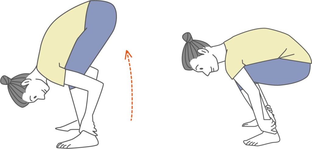 太もも裏側ストレッチ