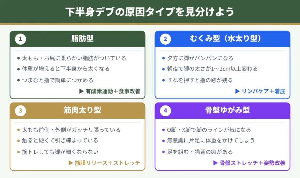 下半身デブになる原因