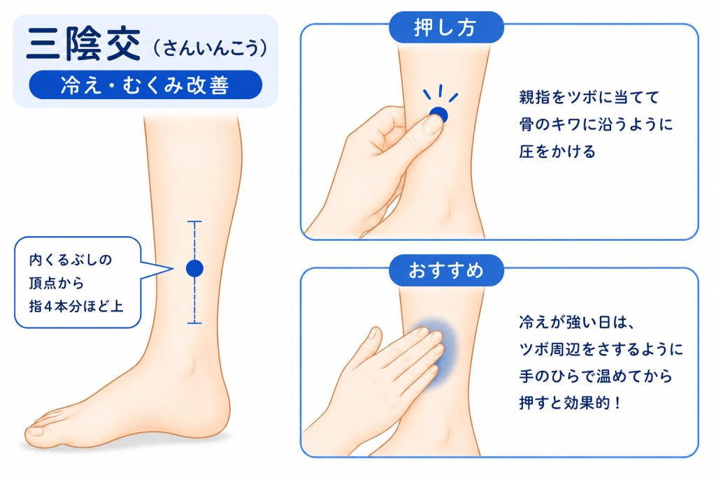 三陰交(さんいんこう)|冷え・むくみ改善