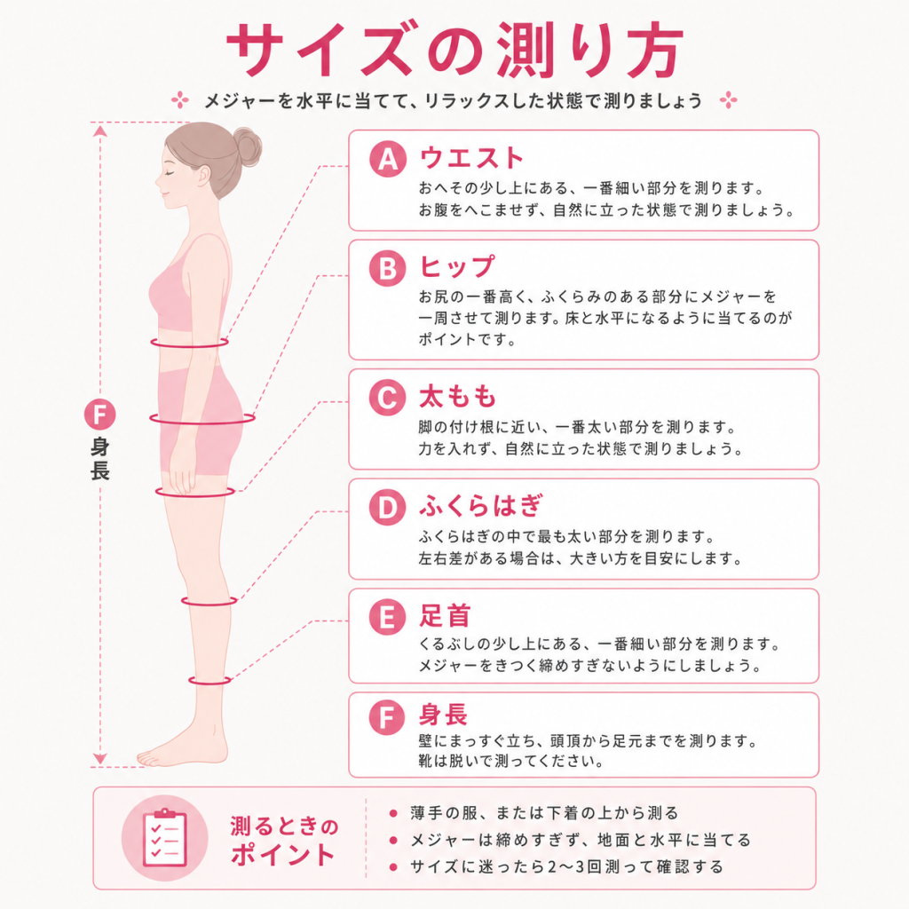 サイズの測り方